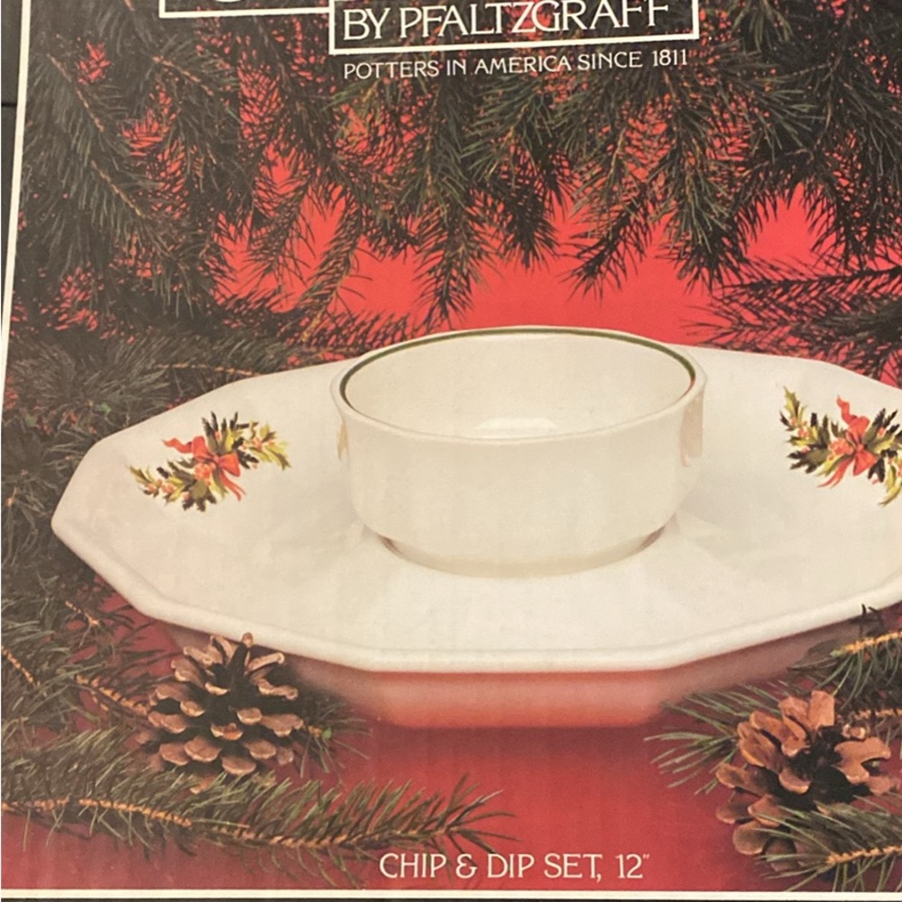 Pfaltzgraff Chip & Dip Set.